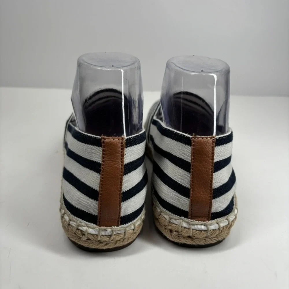 Vionic Valeri Women's US 7 Striped Casual Flats Slip-On Espadrille Comfort Shoes